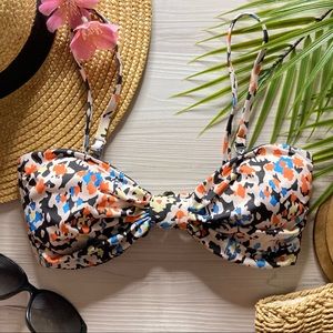 RARE Maaji 🌺 Reversible Tropical 4-Way Strap(less) Bralette Bikini Top 🏝🍹🌼